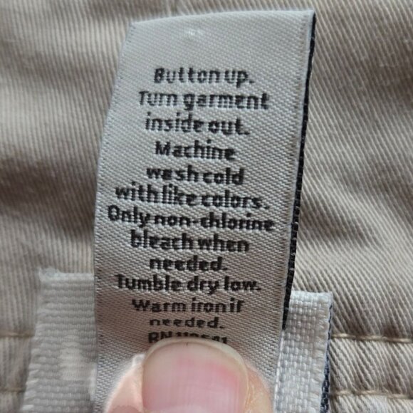 Venezia Womens Plus Size 28 Khaki Chino Pants Double Button Waist Closure - Picture 8 of 8